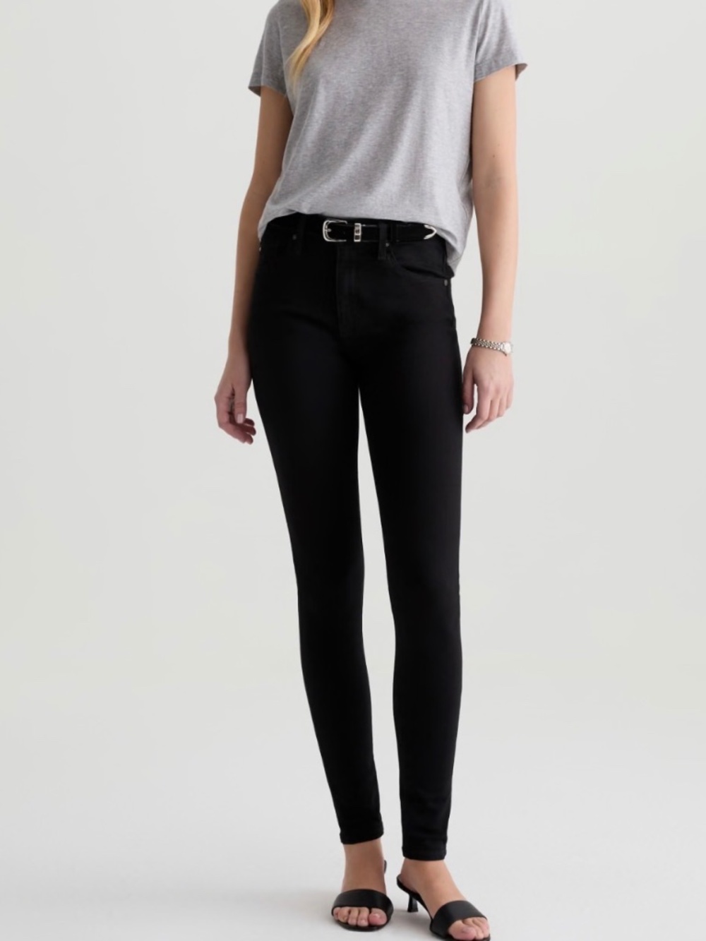 AG Jeans High Rise Abbey Ankle Black 27 NWT